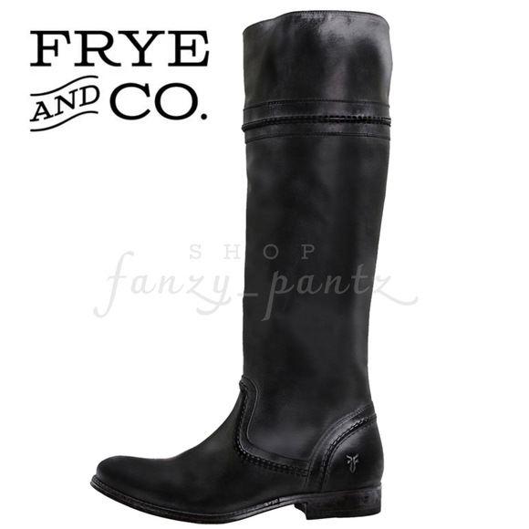 Frye Shoes - Frye Melissa Trapunto Tall Knee Boot 8 Black 76442
